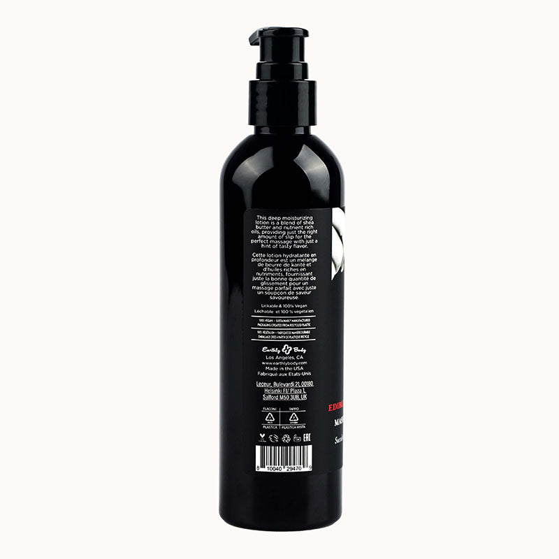 Edible Massage Lotion - Strawberry - Strawberry Flavoured Massage Lotion - 237 ml - Hush Store Sydney 