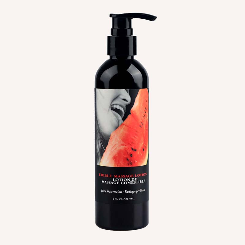 Edible Massage Lotion - Watermelon - Watermelon Flavoured Massage Lotion - 237 ml - Hush Store Sydney 