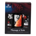 Hemp Seed Edible Massage A Trois - Edible Massage Lotion Kit - 3 Bottle Set - Hush Store Sydney 