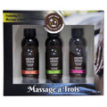 Hemp Seed Massage A Trois - Scented Massage Lotion Kit - 3 Bottle Set - Hush Store Sydney 