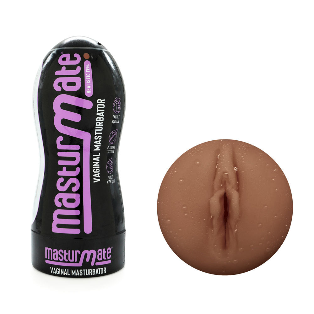 Masturmate - Vagina - Mocha - Brown Vagina Stroker - Hush Store Sydney 