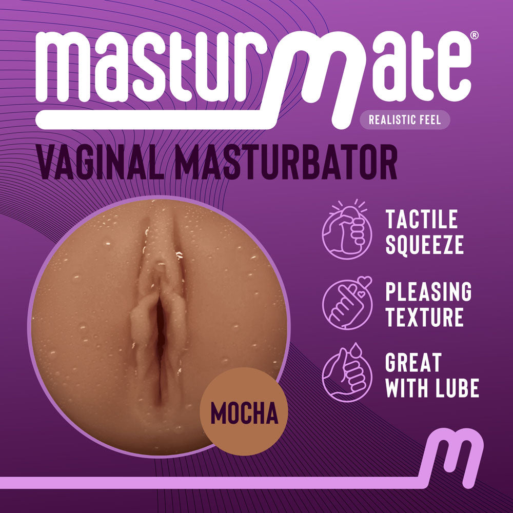 Masturmate - Vagina - Mocha - Brown Vagina Stroker - Hush Store Sydney 