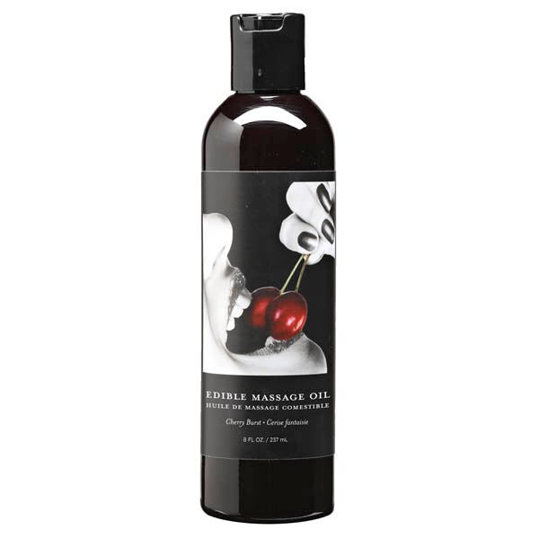 Edible Massage Oil - Cherry Burst Flavoured - 237 ml Bottle - Hush Store Sydney 