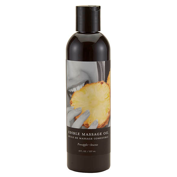 Edible Massage Oil - Pineapple Flavoured - 237 ml Bottle - Hush Store Sydney 