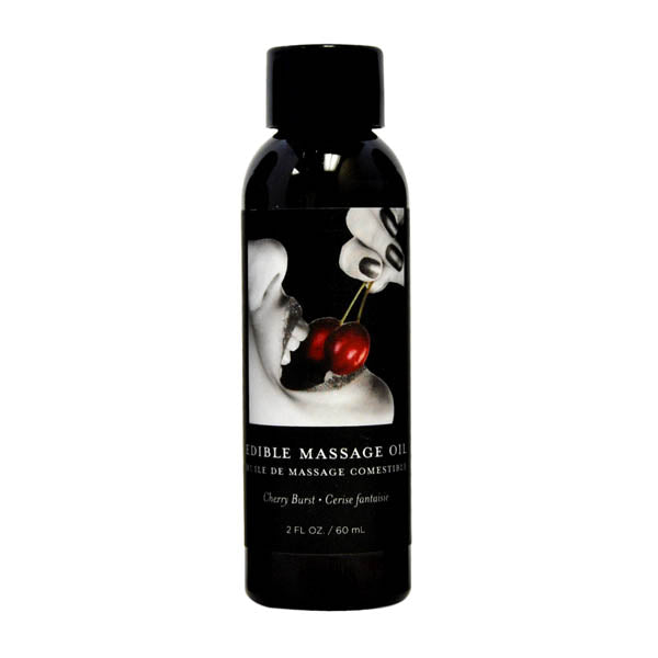 Edible Massage Oil - Cherry Burst Flavoured - 59 ml Bottle - Hush Store Sydney 