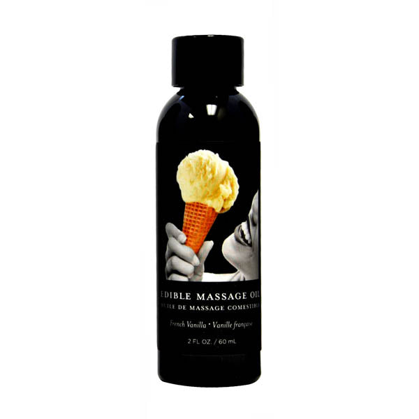 Edible Massage Oil - French Vanilla Flavoured - 59 ml Bottle - Hush Store Sydney 