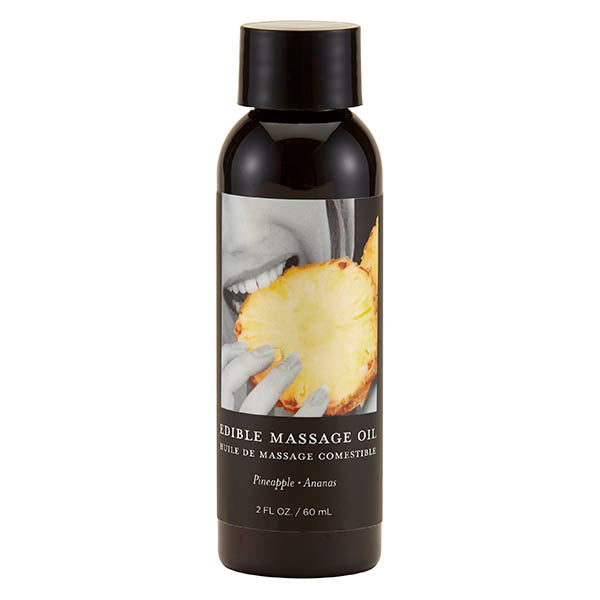 Edible Massage Oil - Pineapple - Pineapple Flavoured - 59 ml Bottle - Hush Store Sydney 