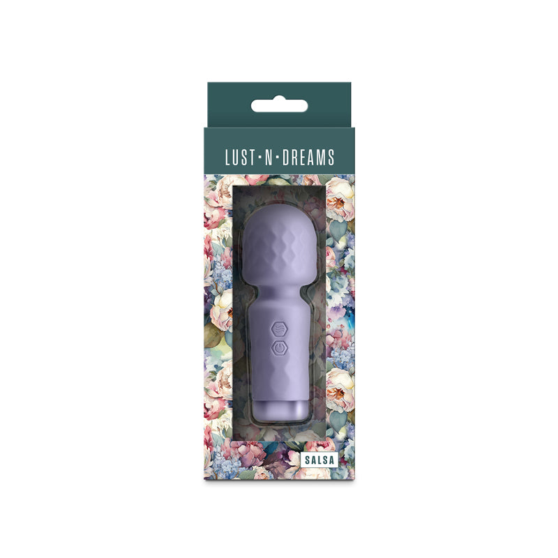 Lust-n-Dreams - Salsa - Lavender - Lavender 11.5 cm USB Rechargeable Mini Massage Wand - Hush Store Sydney 