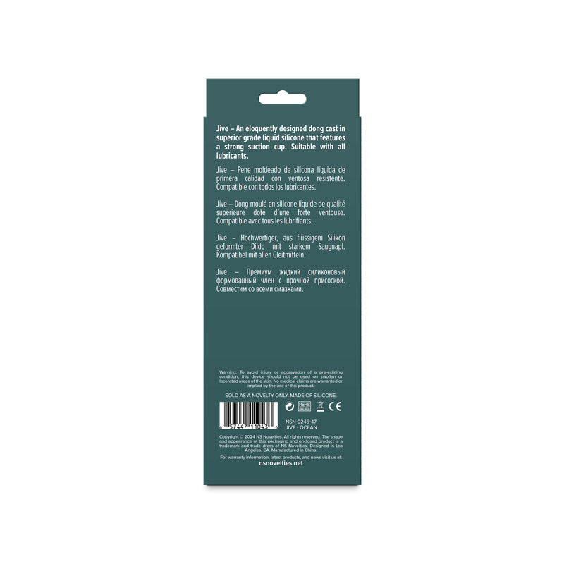 Lust-n-Dreams - Jive - Ocean - Blue 16.3 cm Dildo - Hush Store Sydney 