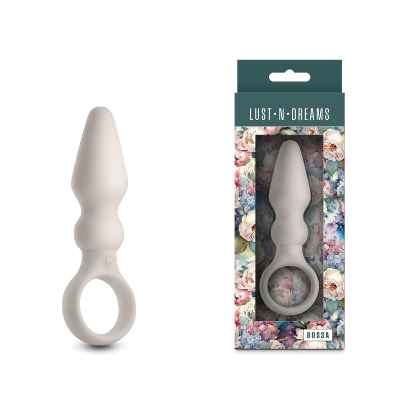 Lust-n-Dreams - Bossa - Fog - White 12.5 cm USB Rechargeable Vibrating Butt Plug - Hush Store Sydney 