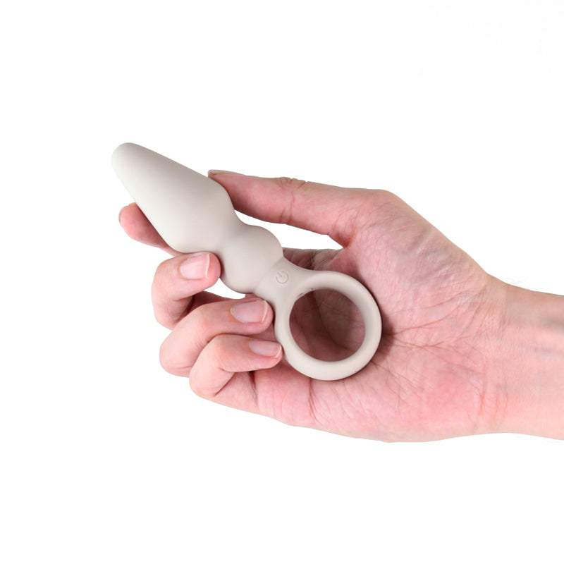 Lust-n-Dreams - Bossa - Fog - White 12.5 cm USB Rechargeable Vibrating Butt Plug - Hush Store Sydney 
