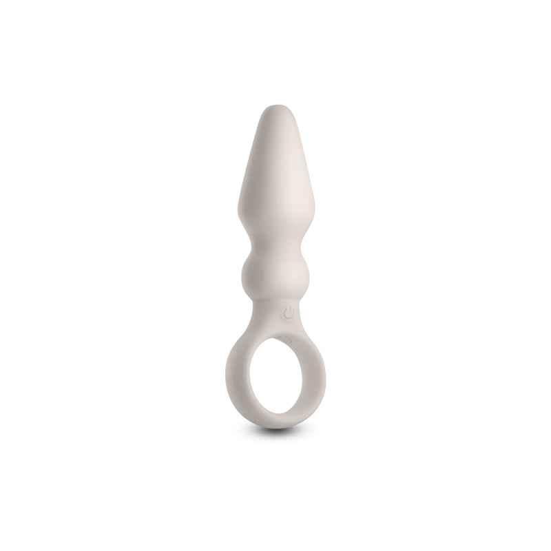 Lust-n-Dreams - Bossa - Fog - White 12.5 cm USB Rechargeable Vibrating Butt Plug - Hush Store Sydney 