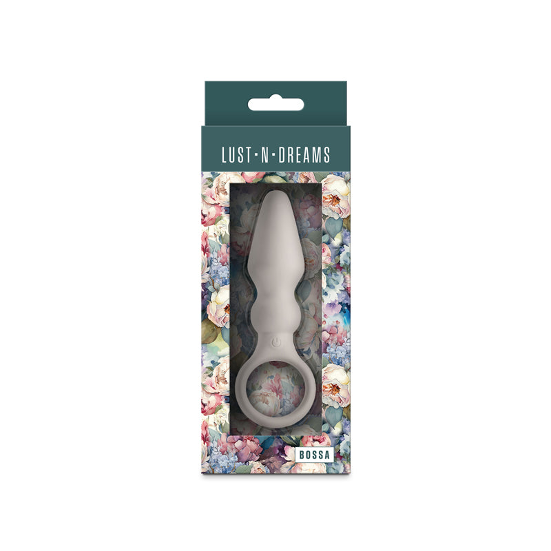 Lust-n-Dreams - Bossa - Fog - White 12.5 cm USB Rechargeable Vibrating Butt Plug - Hush Store Sydney 