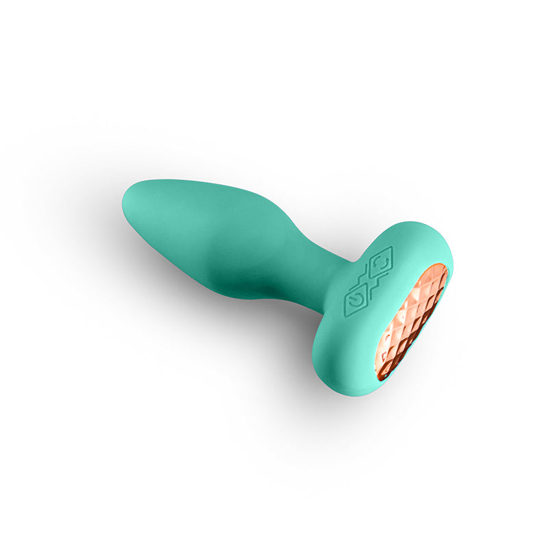Techno - Prism - Teal 10.9 cm USB Rechargeable Butt Plug with App Control - Hush Store Sydney 