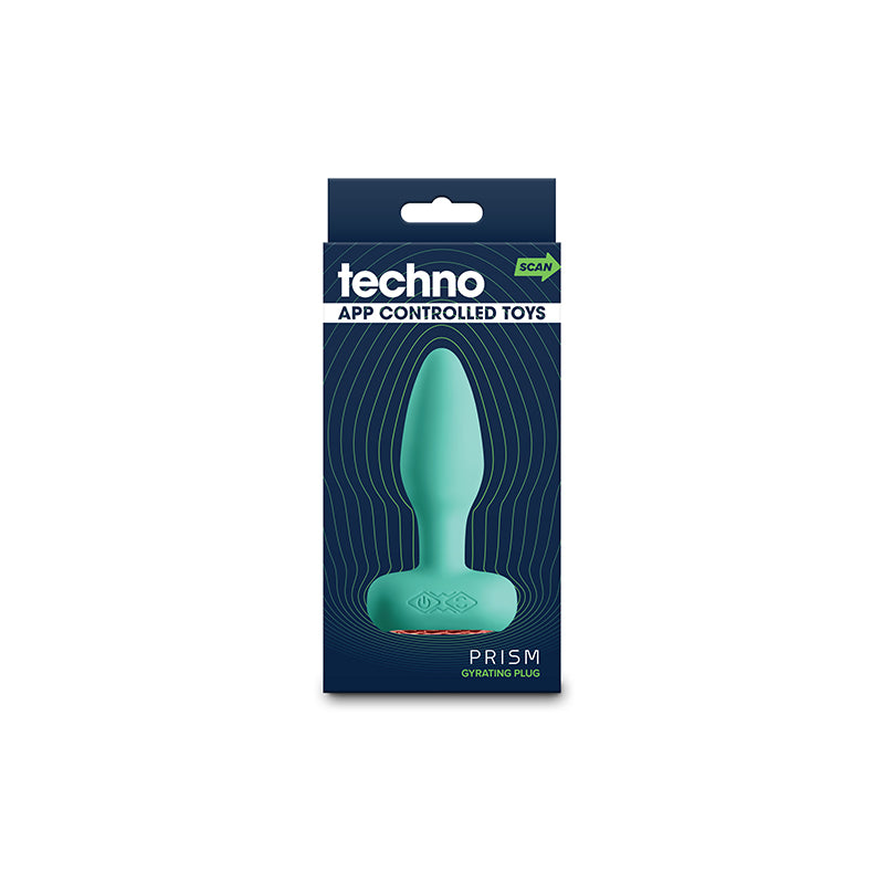Techno - Prism - Teal 10.9 cm USB Rechargeable Butt Plug with App Control - Hush Store Sydney 