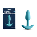 Techno - Trance - Blue 10.9 cm USB Rechargeable Butt Plug with App Control - Hush Store Sydney 