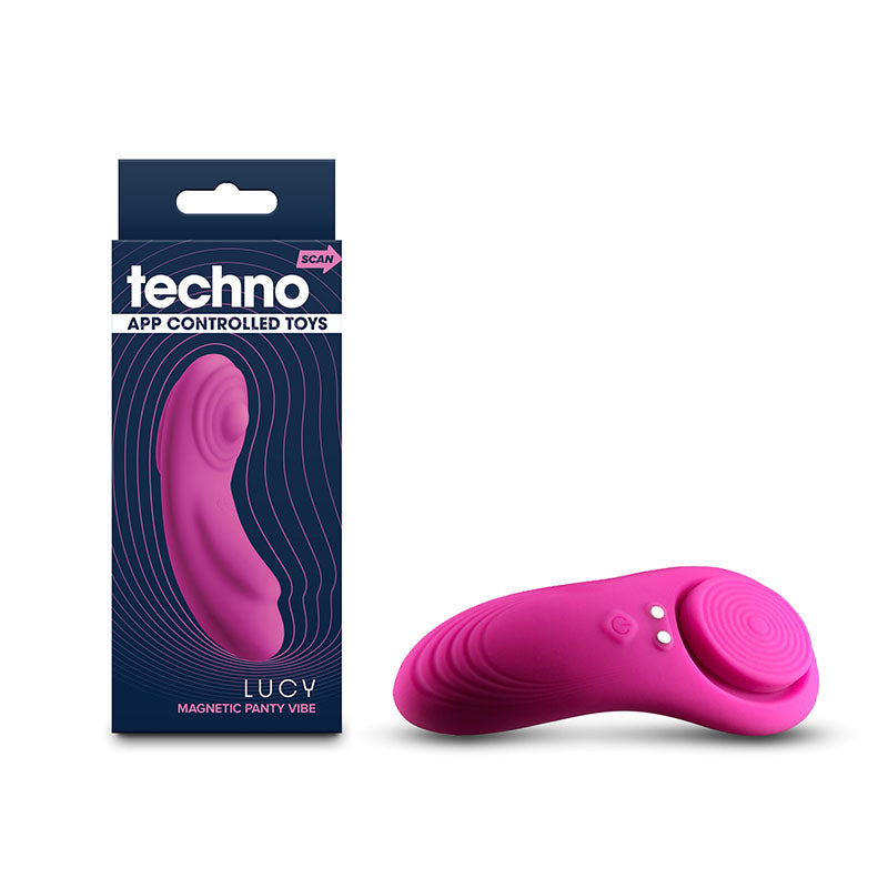 Techno - Lucy - Magenta - Magenta USB Rechargeable Panty Vibrator with App Control - Hush Store Sydney 