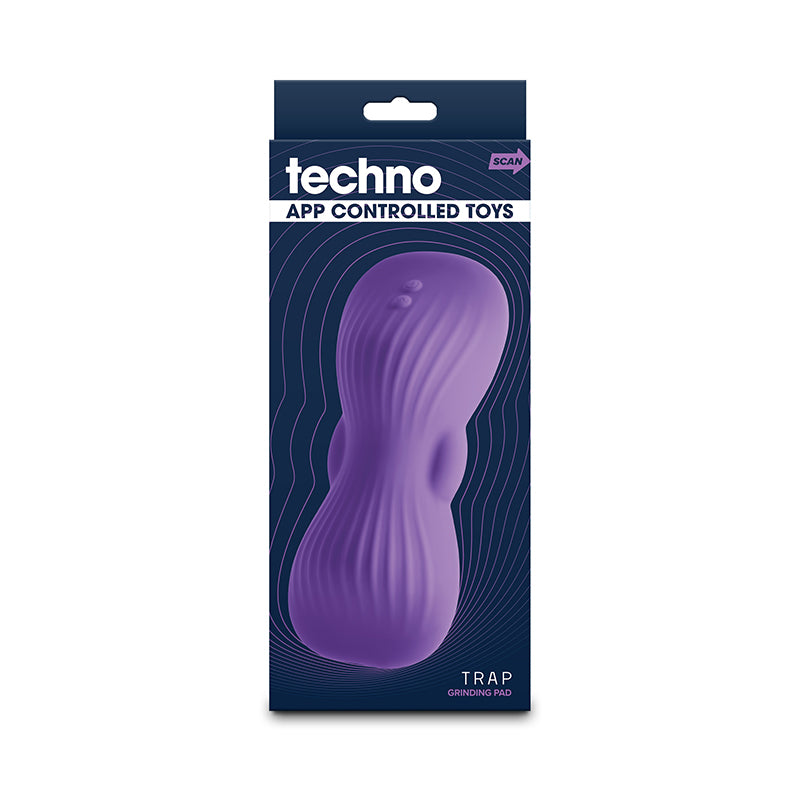 Techno - Trap - Purple - Purple USB Rechargeable Vibrating Grind Pad with App Control - Hush Store Sydney 