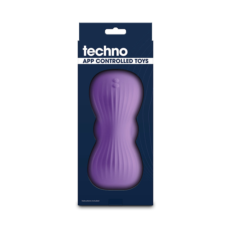 Techno - Trap - Purple - Purple USB Rechargeable Vibrating Grind Pad with App Control - Hush Store Sydney 