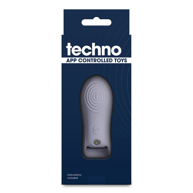 Techno - Molly - Grey USB Rechargeable Finger Stimulator with App Control