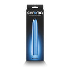 Chroma - Blue - Metallic Blue 17 cm USB Rechargeable Vibrator - Hush Store Sydney 
