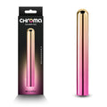 Chroma Sunrise - Large - Metallic Pink/Gold 13.8 cm USB Rechargeable Vibrator - Hush Store Sydney 