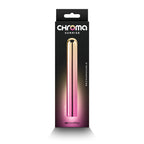 Chroma Sunrise - Large - Metallic Pink/Gold 13.8 cm USB Rechargeable Vibrator - Hush Store Sydney 