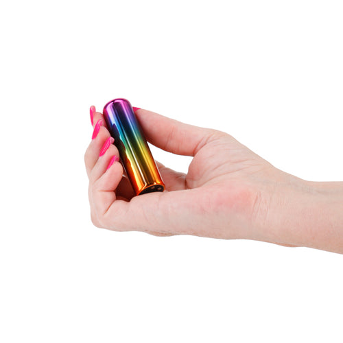 Chroma Rainbow - Small - Metallic Rainbow 6.8 cm USB Rechargeable Bullet - Hush Store Sydney 