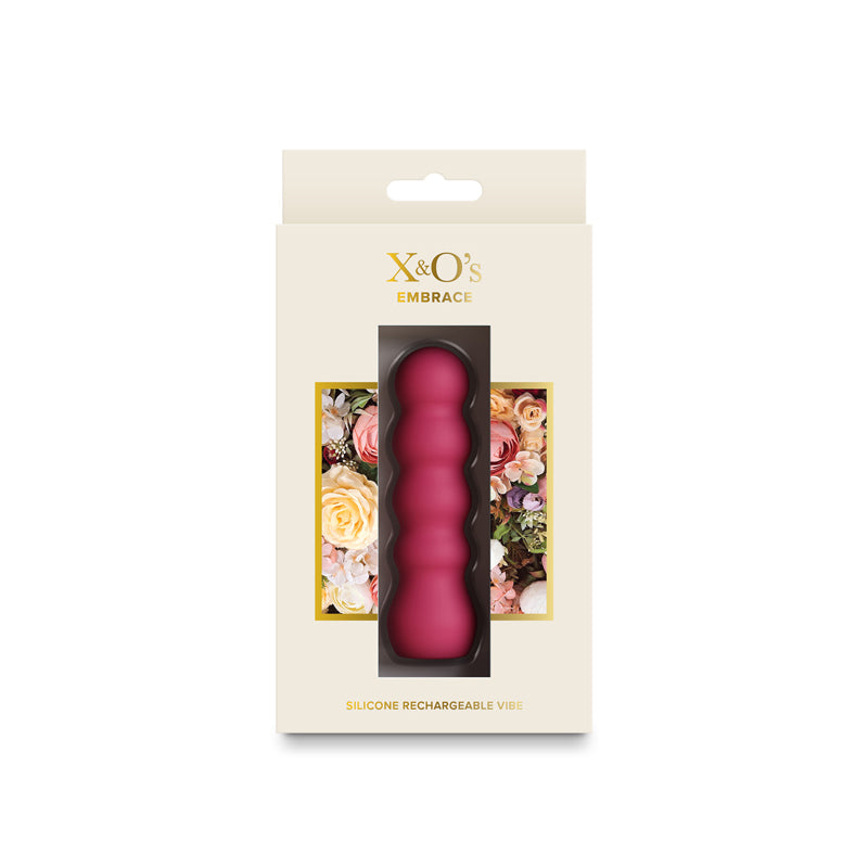 X & O's Embrace - Rose 9.9 cm USB Rechargeable Bullet