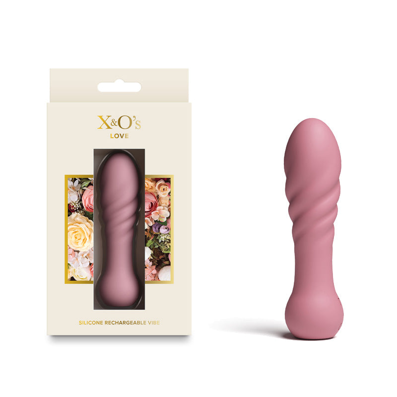 X & O's Love - Dusty Rose 10.7 cm USB Rechargeable Bullet