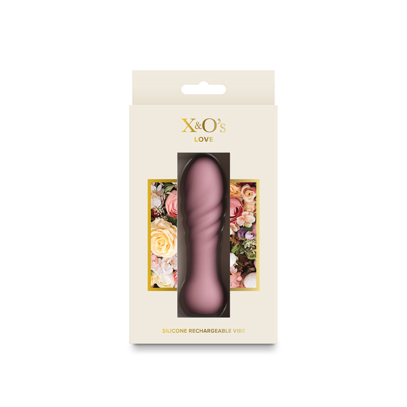 X & O's Love - Dusty Rose 10.7 cm USB Rechargeable Bullet