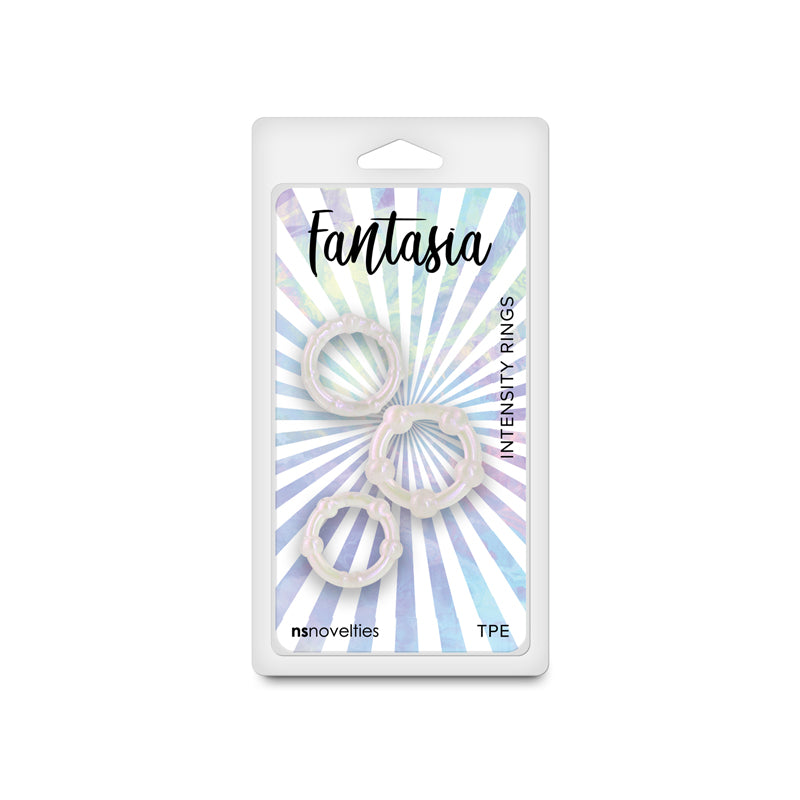 Fantasia - Intensity Rings - Pearl - Pearlescent Beaded Cock Rings - Set of 3 Sizes - Hush Store Sydney 