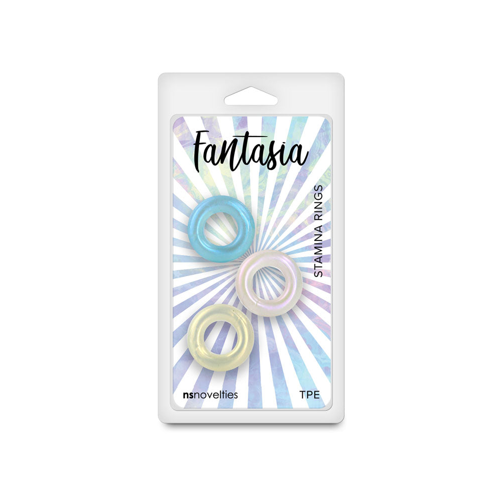 Fantasia - Stamina Rings - Multicolour - Coloured Cock Rings - Set of 3 - Hush Store Sydney 