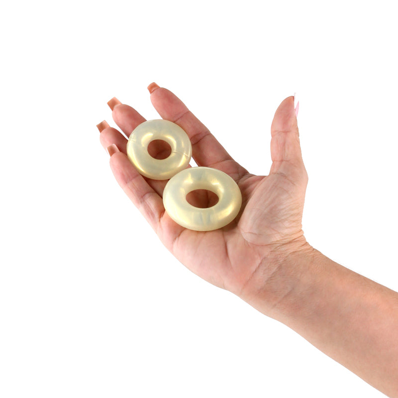 Fantasia - Double Stack - Amber - Amber Cock Rings - Set of 2 Sizes - Hush Store Sydney 