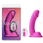 Colours Curve - Vibrating 6'' Dildo - Pink - Pink 16.4 cm USB Rechargeable Vibrating Dildo with Wireless Remote