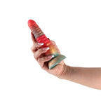 Colours Stacked - 6'' Dildo - Red/Gold - Red/Gold 16 cm Fantasy Dildo - Hush Store Sydney 