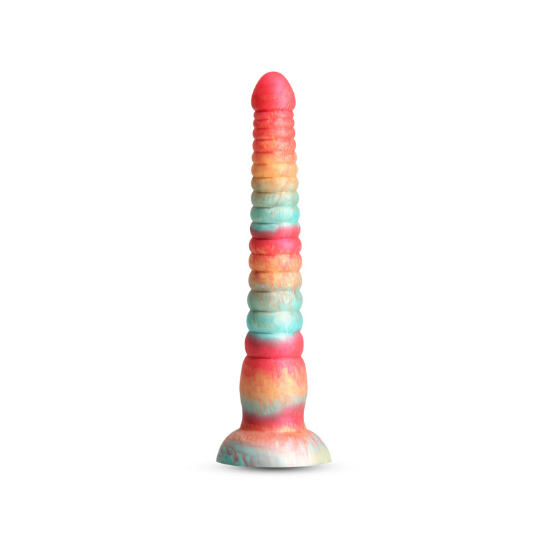 Colours Stacked - 9'' Dildo - Red/Gold - Red/Gold 23 cm Fantasy Dildo - Hush Store Sydney 