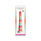 Colours Stacked - 9'' Dildo - Red/Gold - Red/Gold 23 cm Fantasy Dildo - Hush Store Sydney 