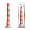Colours Stacked - 12'' Dildo - Red/Gold - Red/Gold 30.6 cm Fantasy Dildo - Hush Store Sydney 