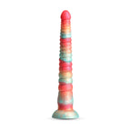 Colours Stacked - 12'' Dildo - Red/Gold - Red/Gold 30.6 cm Fantasy Dildo - Hush Store Sydney 