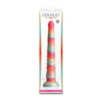 Colours Stacked - 12'' Dildo - Red/Gold - Red/Gold 30.6 cm Fantasy Dildo - Hush Store Sydney 