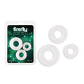 Firefly - 3pc Bubble Rings - White - Glow in Dark Cock Rings - Set of 3 Sizes - Hush Store Sydney 