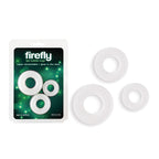 Firefly - 3pc Bubble Rings - White - Glow in Dark Cock Rings - Set of 3 Sizes - Hush Store Sydney 