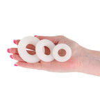 Firefly - 3pc Bubble Rings - White - Glow in Dark Cock Rings - Set of 3 Sizes - Hush Store Sydney 