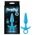 Firefly Prince - Glow-in-Dark Blue 10.9 cm Small Butt Plug with Ring Bull - Hush Store Sydney 