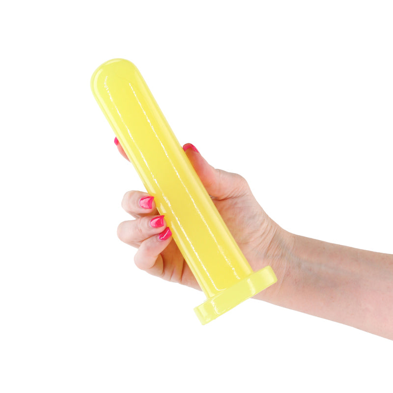 Firefly - Thrill - Yellow - Large - Glow in Dark Yellow 19.3 cm Large Dildo - Hush Store Sydney 