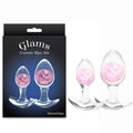 Glams Cosmic 2pc Kit - Pink - Clear/Pink Butt Plugs - Set of 2 Sizes - Hush Store Sydney 