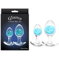 Glams Cosmic 2pc Kit - Blue - Clear/Blue Butt Plugs - Set of 2 Sizes - Hush Store Sydney 