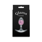 Glams Cosmic - Small - Pink - Clear/Pink 8.1 cm Small Butt Plug