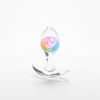 Glams Cosmic - Small - Rainbow - Clear/Rainbow 8.1 cm Small Butt Plug